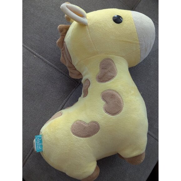 Yellow Bellzi Giraffe Plush Stuffed Animal Toy For Kids & Collectors - Picture 4 of 6
